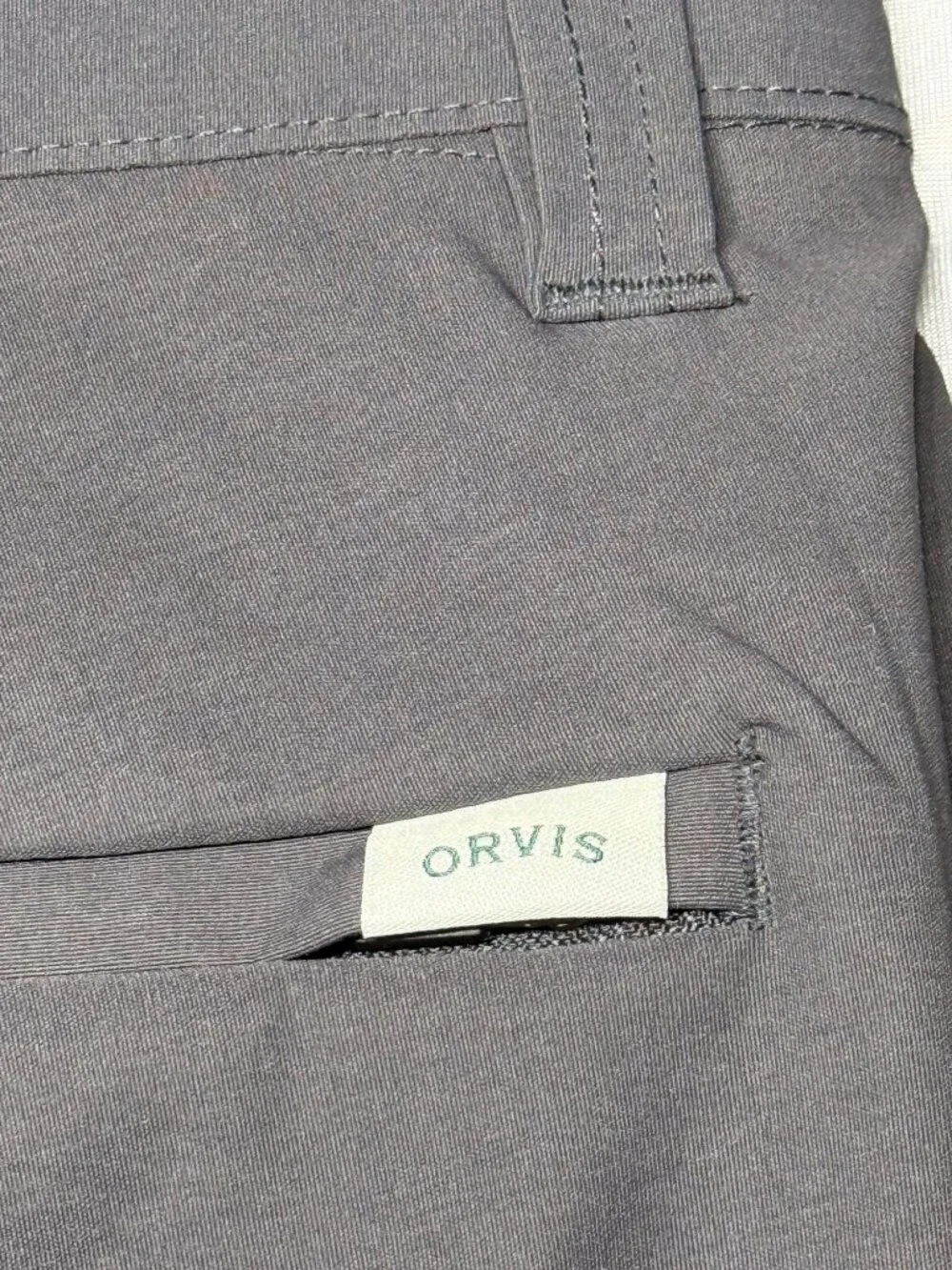 Orvis Trek Pant Mens 40x30 Forged Iron Eco Water-Repellent Stretch Nylon Spandex